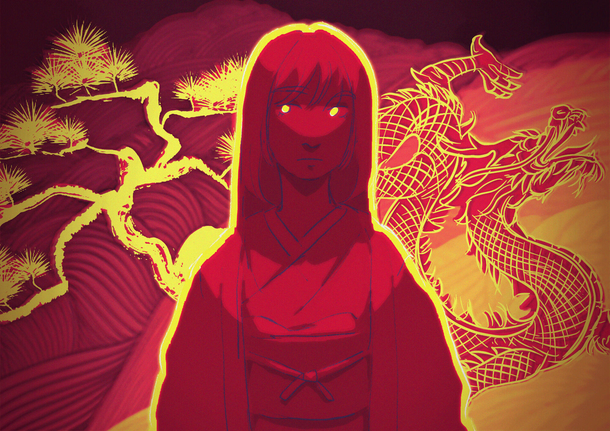 Initial drawing by Leila Elguennich