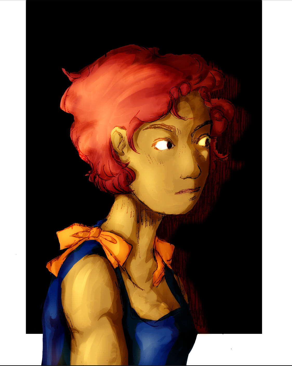 Initial drawing by Leila Elguennich