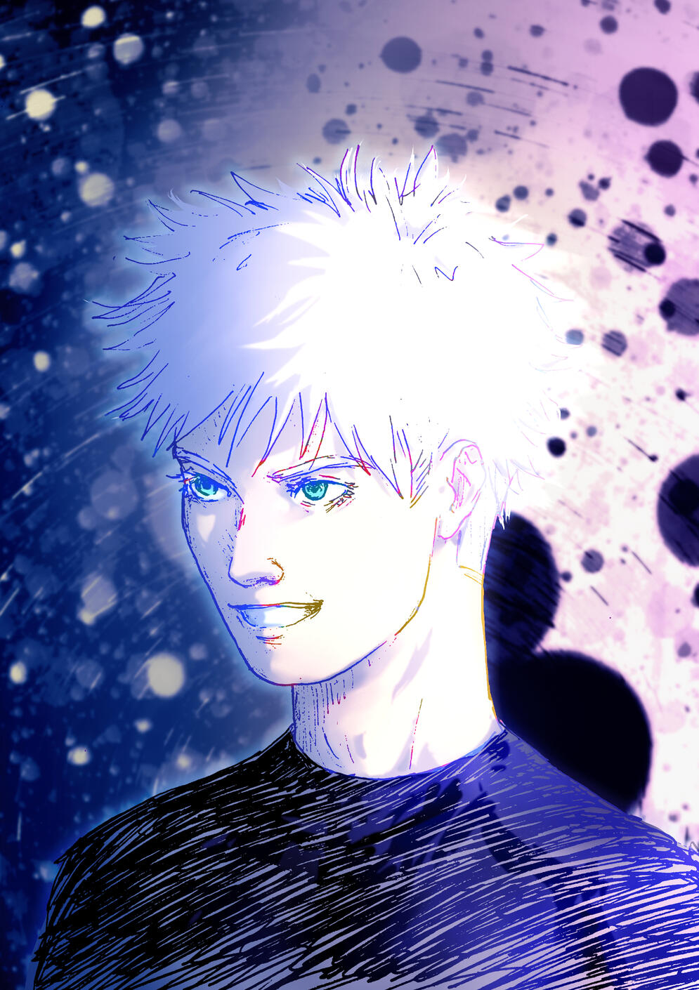 Initial drawing by Leila Elguennich